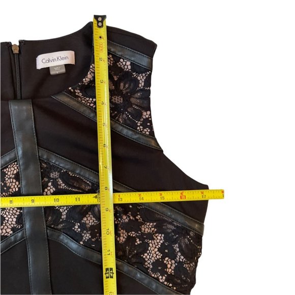 CALVIN KLEIN Mix Media Sheath Cd6p1437 Black/nude - Picture 13 of 14